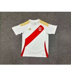 Peru 2024 Soccer Jersey Home White