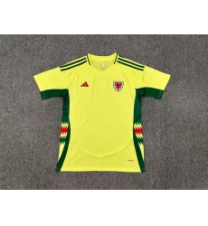 Wales Yellow Away 2024 Soccer Jersey