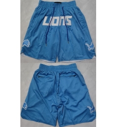 Men Detroit Lions Blue Shorts