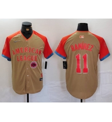 Men American League 11 Jos E9 Ram EDrez Cream 2024 All Star Limited Stitched Jersey 5