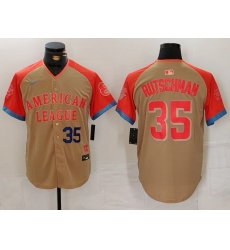 Men American League  35 Adley Rutschman Cream 2024 All Star Elite Stitched Baseball Jersey 4