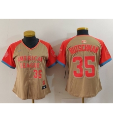 Women American League 35 Adley Rutschman Cream 2024 All Star Limited Stitched Jersey 3