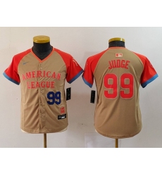 Youth American League 99 Aaron Judge Cream 2024 All Star Limited Stitched Jersey 4