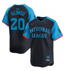 Youth National League 20 Pete Alonso Navy 2024 All Star Limited Stitched Baseball Jersey