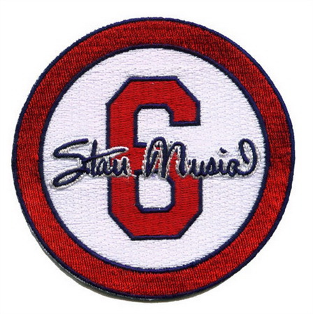 Women Stan The Man Musial 6 St Louis Cardinals Memorial White Sleeve Patch 2013 Biaog
